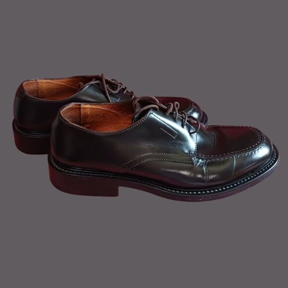Banana Republic Italian Leather Dress Shoes Oxford blk Size 11 - Picture 6 of 15